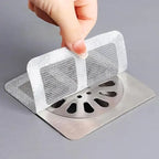 10 Pcs Shower Drain Mesh Stickers | Disposable Hair Catcher Drain Covers | Bathroom Floor Drain Filter