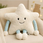 Star Soft Plush Pillow with Arms & Legs – Cute Stuffed Cartoon Toy for Kids, Baby & Home Décor