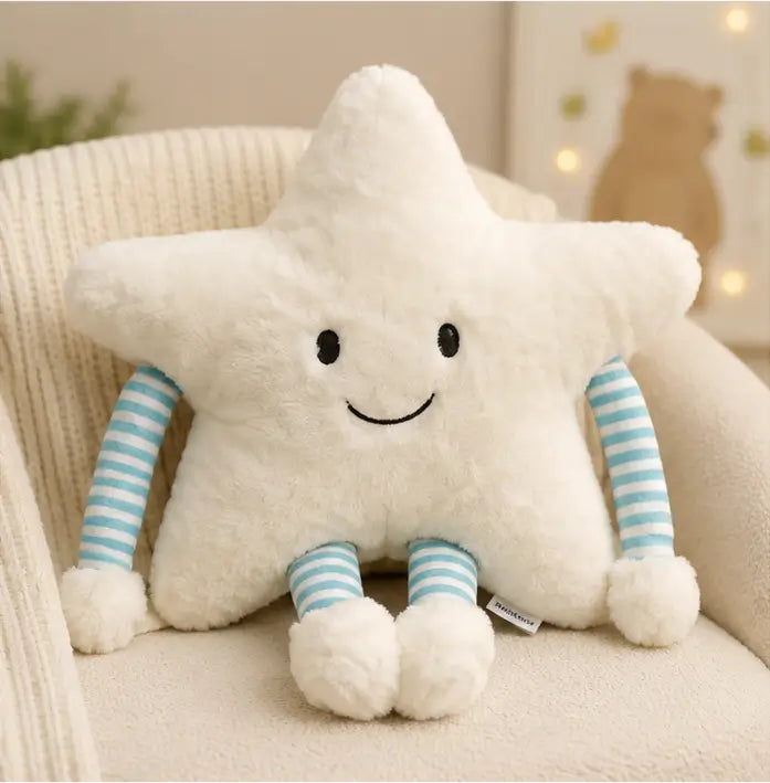Star Soft Plush Pillow with Arms & Legs – Cute Stuffed Cartoon Toy for Kids, Baby & Home Décor