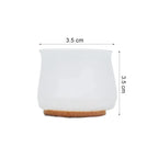 White silicone furniture feet pads for chair and table legs