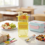 Kids Water Bottle with Straw & Carry Strap | Leakproof BPA-Free Plastic Bottle for School, Travel & Outdoor Use 500ml