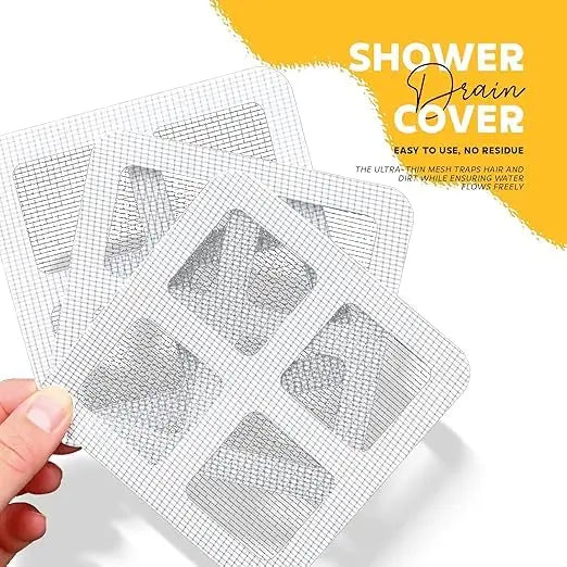 10 Pcs Shower Drain Mesh Stickers | Disposable Hair Catcher Drain Covers | Bathroom Floor Drain Filter
