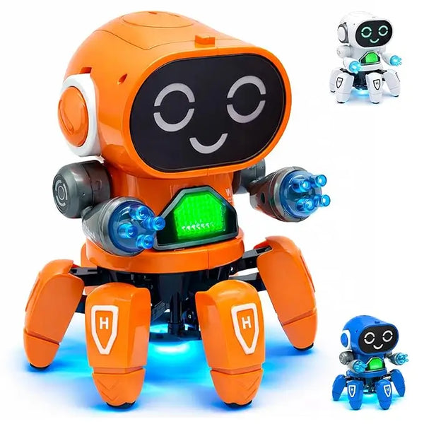 Colorful Dancing Robot Toy with Lights and Music