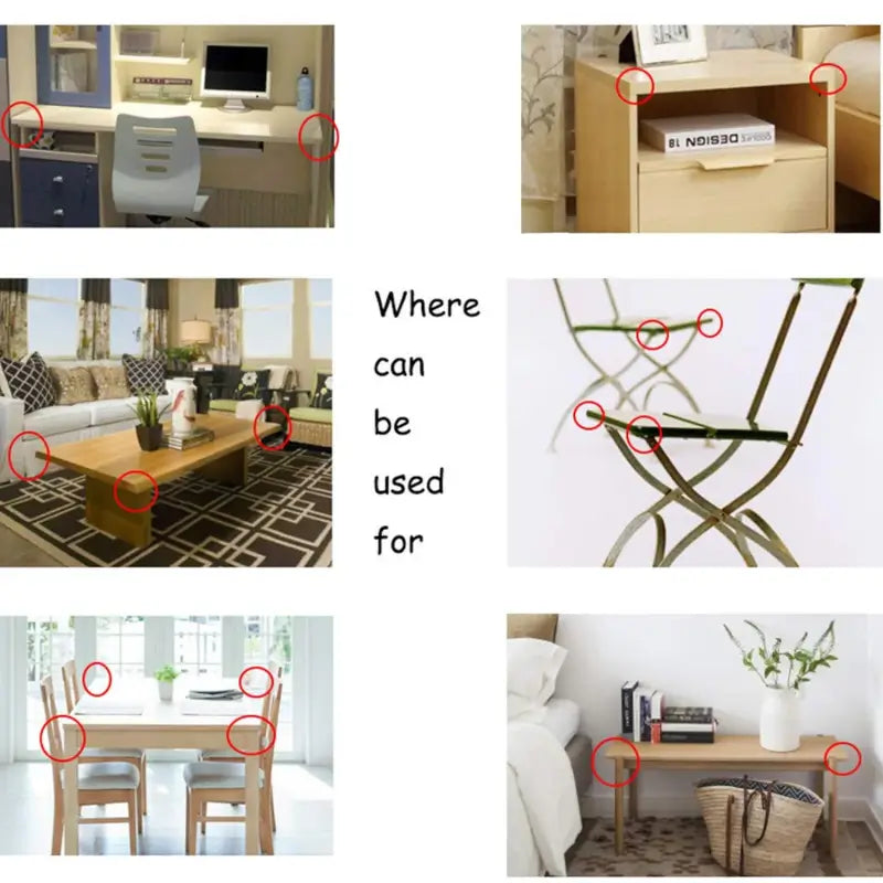 Soft Foam Corner Protectors for Baby Safety – Adhesive Table & Furniture Corner Guards for Home