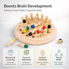 Montessori color matching board game for children