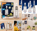 Imagimake Mapology Chandrayaan 3D Space Puzzle – ISRO Rocket & Satellite Educational Toy Set for Kids 5+ Years