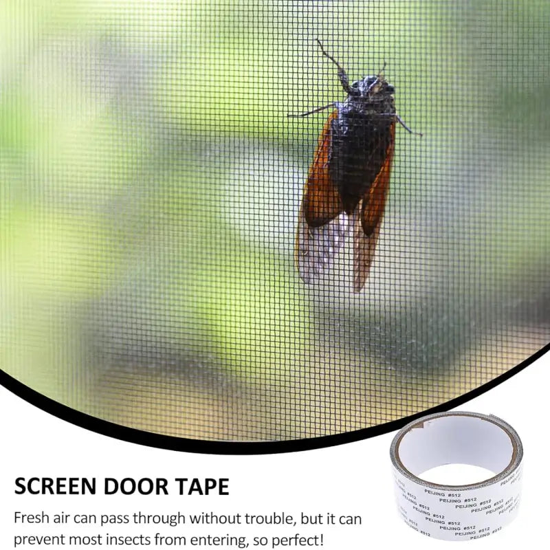 Mosquito Net Repair Tape Roll – Strong Self-Adhesive Fiberglass Mesh Patch for Window & Door Screens (5 × 180 cm)