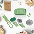 9-Piece Kitchen Cleaning Brush Set – Multipurpose Dish Scrubber Kit with Soap Holder for Kitchen, Sink, Bottles & Cookware