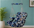 Cotton Baby Swing Chair – Foldable Hanging Jhula with Safety Belt for Kids | Washable Indoor & Outdoor Baby Swing