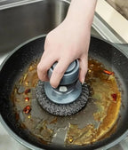 Kitchen palm scrubber for cookware dishes and utensils
