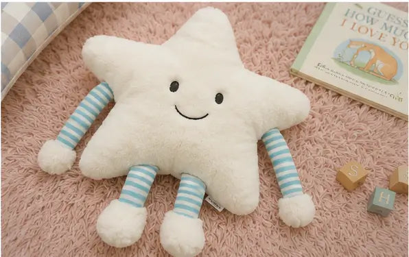 Star Soft Plush Pillow with Arms & Legs – Cute Stuffed Cartoon Toy for Kids, Baby & Home Décor