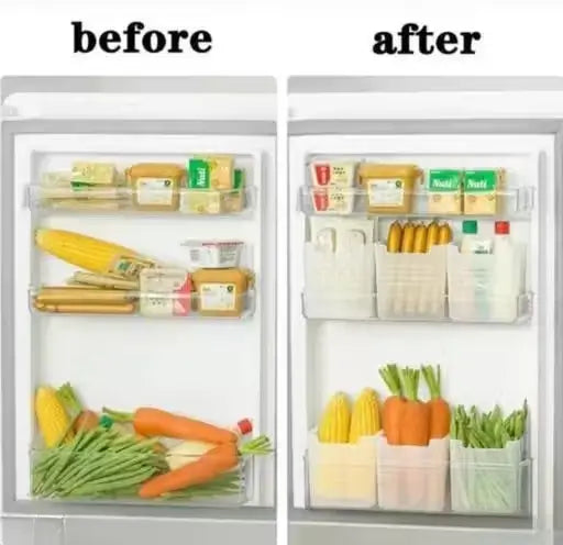 6Pcs Fridge Storage Boxes Multipurpose Containers