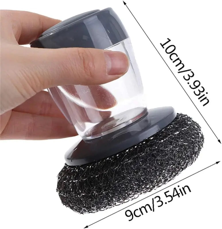 Palm grip kitchen cleaning brush for everyday dishwashing