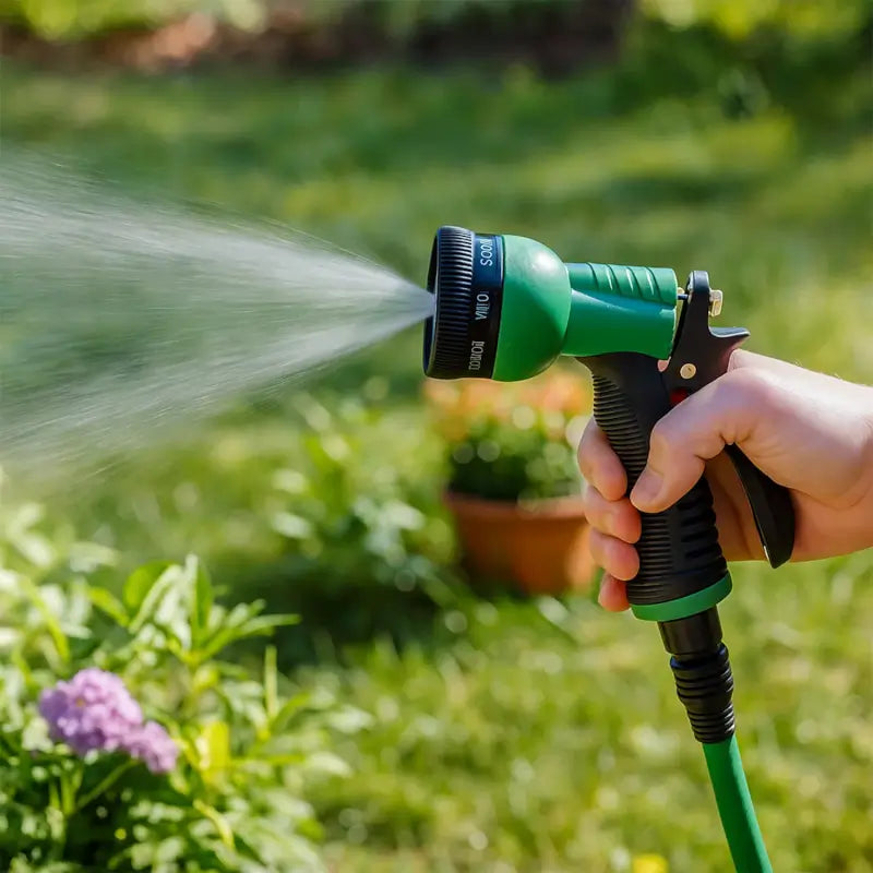Garden hose spray nozzle watering gun with adjustable spray patterns