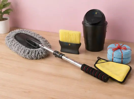 car AC vent cleaning brush and dashboard cleaning tools