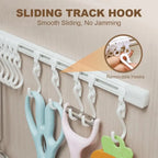 Wall Mounted Kitchen Storage Rack with 10 Adjustable Hooks – Multipurpose Hanging Organizer for Utensils & Accessories